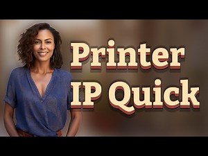 How Can I Quickly Find My Printer’s IP Address for Network Setup?