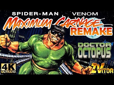 Spider-Man and Venom: Maximum Carnage Remake OPENBOR Playthrough - HARD MODE w/Dr. Octopus 4K/60fps