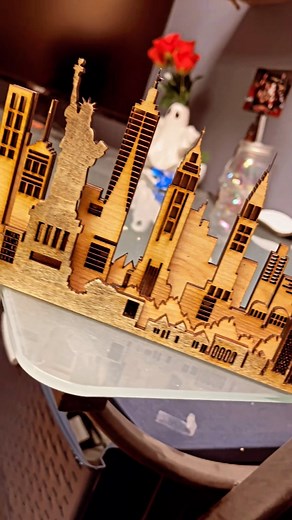 New York 🌃🗽 #madewithfsl #wood #newyork #smallbusiness #laser | Full Spectrum Laser