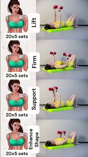 Lift, Firm & Enhance Shape Fast | 4 Simple Exercises (20 Reps × 5 Sets Each) #viral