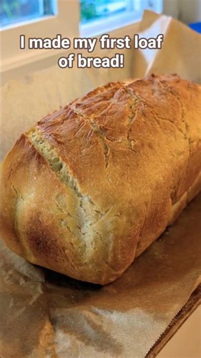 Making my first loaf of bread #veganfood #bread #baking