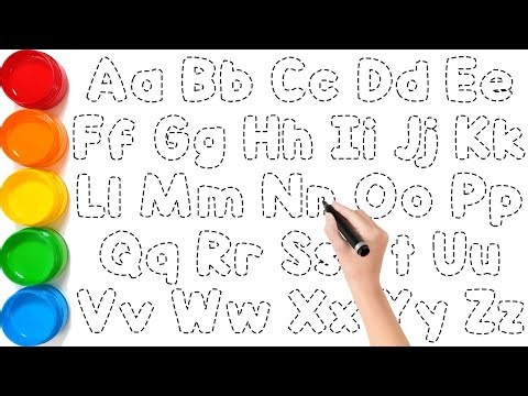 How to Draw Alphabet | A to Z ABCs Drawing Step by Step for Kids | KS ART