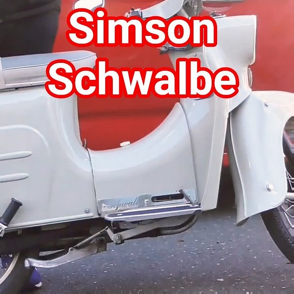 DDR Oldtimer Kleinroller Simson Schwalbe #simson #moped #roller