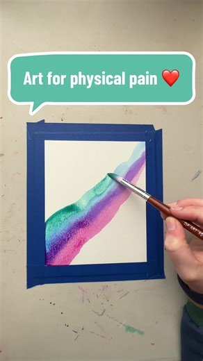 Here’s some art to help with physical pain ❤️🎨 #arttherapy #artprocess #art #arttherapist #artheals