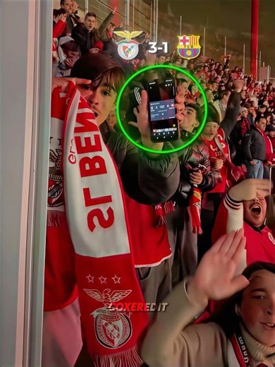 Benfica Fans’ Early Celebration Vs Barcelona 😬🔥