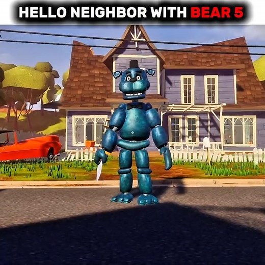 Hello Neighbor Original vs With Bear 5☠️ #helloneighbor #edit #viralshorts #like #valepro