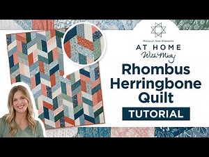 Learn How To Make the Rhombus Herringbone Quilt Using Our BRAND NEW Rhombus Ruler