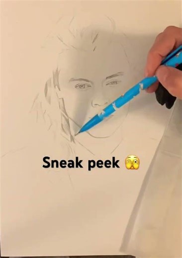 Sketching Harry Styles#art #drawing #sketch #artist #graphite #portrait #fanart#viral