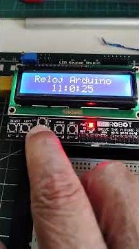 reloj test LCD Keypad Shield
