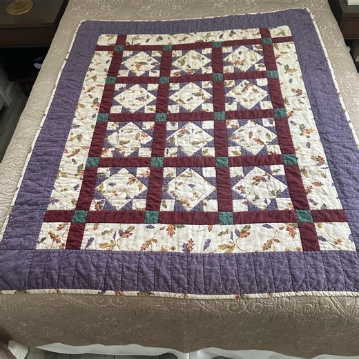 Handmade Patchwork Lap Quilt: Farmhouse Cabin Style (55 X 47) - Etsy