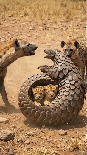 Hyenas Attack… But Pangolin Saves Lion Cubs! Shocking Jungle Story 🦁🔥#wildlife #junglelife