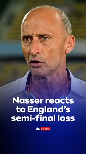 461K views · 6.4K reactions | Nasser Hussain reacts after England were thrashed in the World Cup semi-finals by South Africa  | Sky Sports Cricket | Facebook
