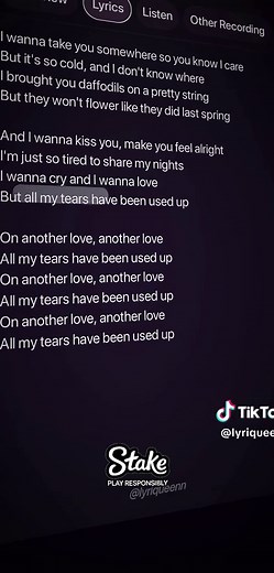 Another Love Lyrics by Tom Odell - Full Lyric Breakdown