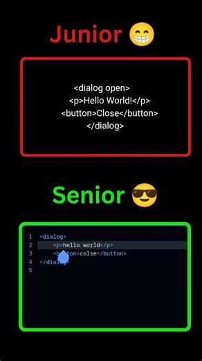 HTML5 Dialog Tag in Seconds 🤯 | VS Code Emmet Trick #shorts