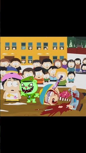 FLIPPY PUNISHES CARTMAN #happytreefriends #southpark