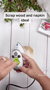 198K views · 2.5K reactions | Napkin and scrap wood idea for you using cling wrap instead of mod podge. | Refresh Restyle by Debbie Westbrooks | Facebook