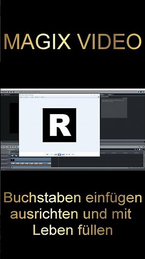 MAGIX Video - Kreative Textmasken - Einzelne Buchstaben mit Videos füllen #shorts