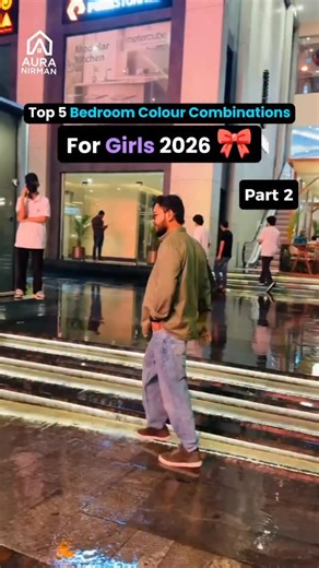 Top 5 Bedroom Colour Combinations for Girls in 2026 🎨✨ [Girls bedroom colour ideas 2026, modern bedroom colour combinations, pastel bedroom colours, luxury bedroom interior design, trending bedroom colours] | Aura Nirman