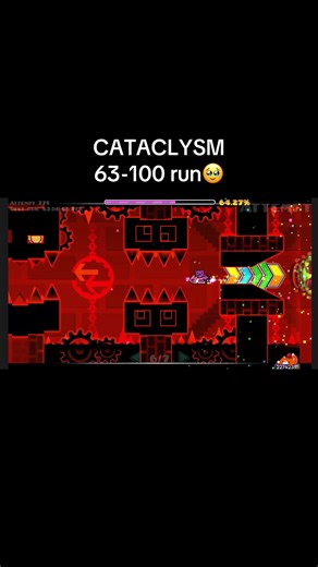 And my hardest is a medium demon🤤 I love straight fly tho and also ufo but there’s none at this part so I was sad #geometrydash #gd #cataclysm #atthespeedoflight #fyp