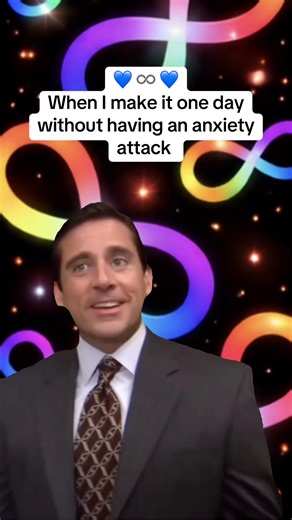 When I make it one full day without an anxiety attack, I celebrate it—because if you live with anxiety, you know how much work that actually takes. No minimization. No shame. Just credit where it’s due. ♾️💙 #autismawareness #autism #specialneeds #anxiety #autistic