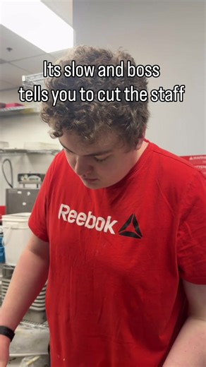 Its slow and boss tells you to cut the staff..