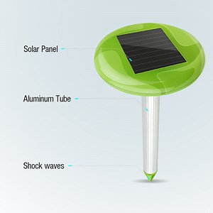 [Hot Item] Solar Garden Light Mole Snake Pest Control Animal Repeller