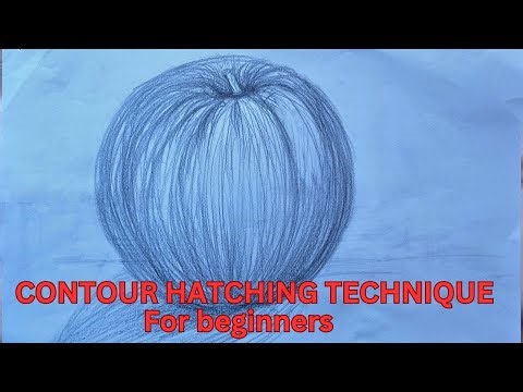 CONTOUR HATCHING TECHNIQUE For beginners T 1 16