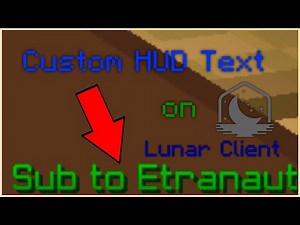 How To Get Custom HUD Text on Lunar Client