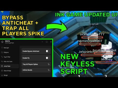 INK GAMES NEW SCRIPT UI - BYPASS NEW ANTICHEAT , TRAP ALL PLAYERS SPIKES (OP)