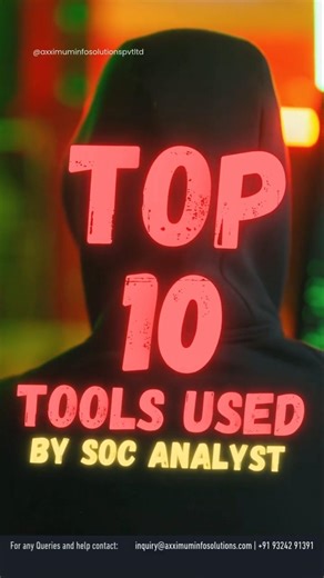Top 10 Tools Used by SOC Analyst #socanalyst #kalilinux #cybersecurity