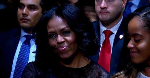 President Obama tears up praising Michelle's grit, grace and style