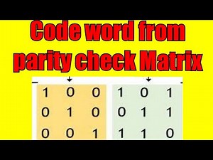Code parity check matrix|Error checking #Matrix #Discrete Mathematics #cse #computerscience #maths