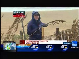 Hurricane Sandy Weather Channel Coverage Clip 3