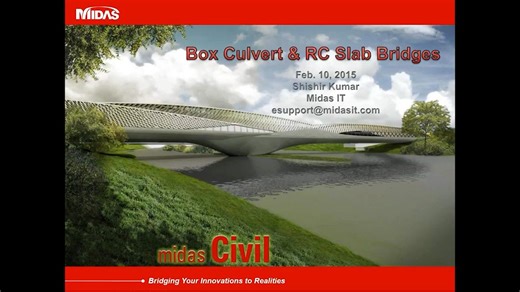 Box Culvert Bridge Analysis and Design as per AASHTO LRFD Bridge Design midas Ci