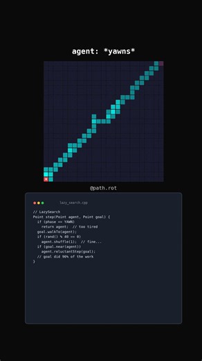 The Lazy Algorithm — why go there when there can come here