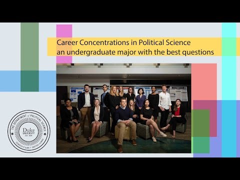 Career Concentrations in Political Science - an undergraduate major with the best questions