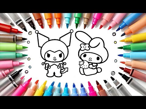 **Cute Kuromi Coloring | Easy and Fun Drawing for Kids** 🎨✨