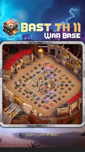 Best TH 11 Base for Clan War and Trophy in Clash of Clans