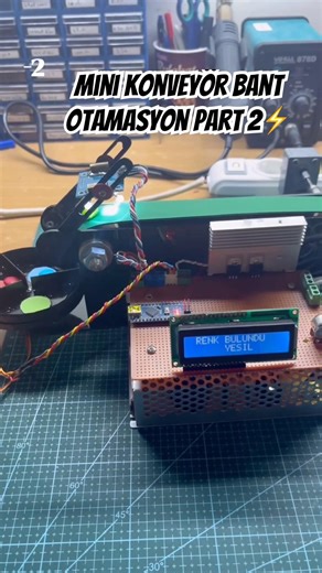 Mini Konveyör Bant Otamasyon Part 2⚡️ #elektronik #arduino #bitirmeprojesi #devre #arduinoproject