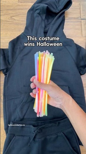 This DIY Glow in the dark skeleton costume wins Halloween! 👻 💜 #halloweencostume