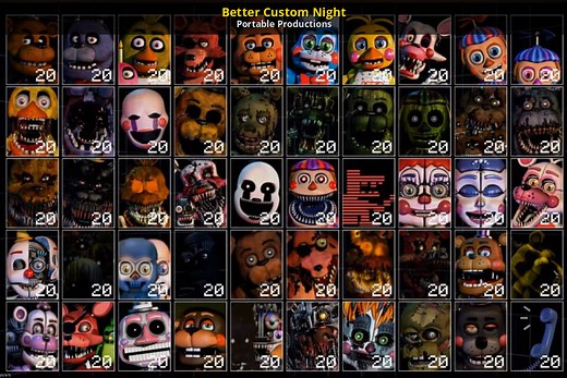 Better Custom Night Mod for Ultimate Custom Night | UCN Mods