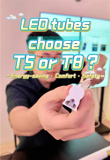Led tubes choose T5 or T8？🧐🧐🧐 #ledtubelight #tubelight #lightinghub #ledlights #condo