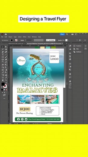 Interested in learning how to design a travel flyer for your travel agency? Comment