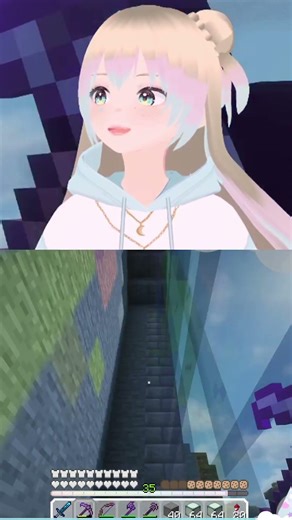 The light reflection is EVERYTHING!! #minecraft #origins #vtuber #deeperanddarker