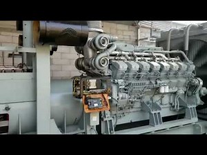 TEST RUNNING GENSET MITSUBISHI 2000 KVA ENGINE 16 CYLINDER