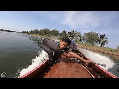 Longtail boat racer reaches speeds of 100kmh on modified craft