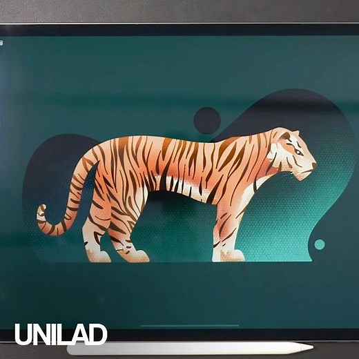 2M views · 8.4K reactions | Watching this guy draw a tiger on a tablet is strangely satisfying  | UNILAD | Facebook