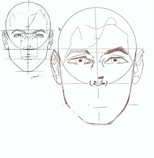 How to draw a mans face - Sketch Practice in Procreate