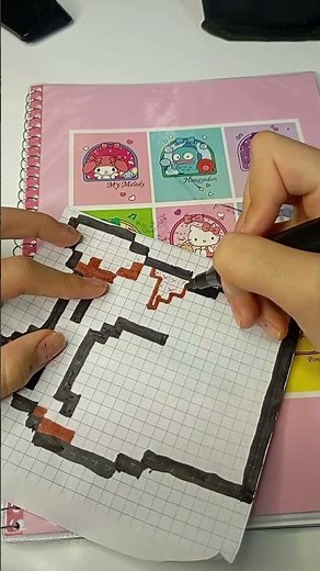 How to Draw Pop Cat (Screaming Cat) in Pixel Art! 🎨🐱 #shorts