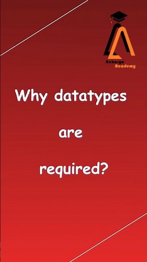 Why datatypes are required? coding #education #learnleadinspire #newbeginnings
